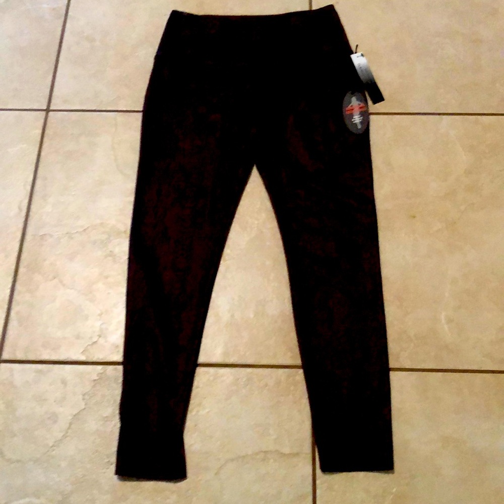 New snake brown and black pattern tummy control leggings pants with tags